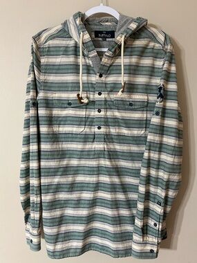 Buffalo David Bitton men's button down hoodie